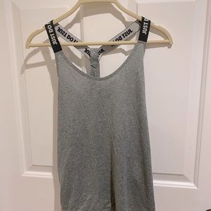 Gray Nike Just Do It Running Tank
